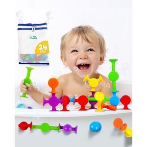 Suction Bath Toys - Stimulating Sensory Toy - Toy 3+ - 24 Pack